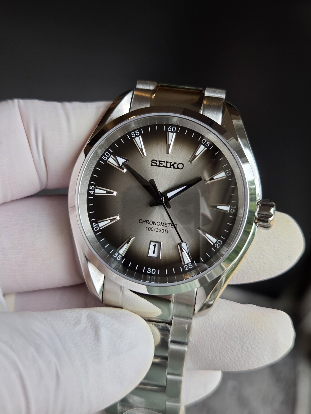 New Seiko Mod 41mm Automatic Watch Aqua Terra Homage